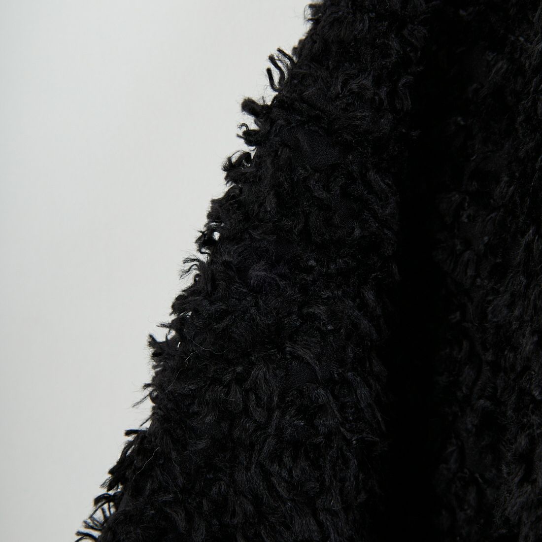 STELLA CIFFON [ステラシフォン] プードルカットジャガードブラウス [ST4-26405] 80 BLACK