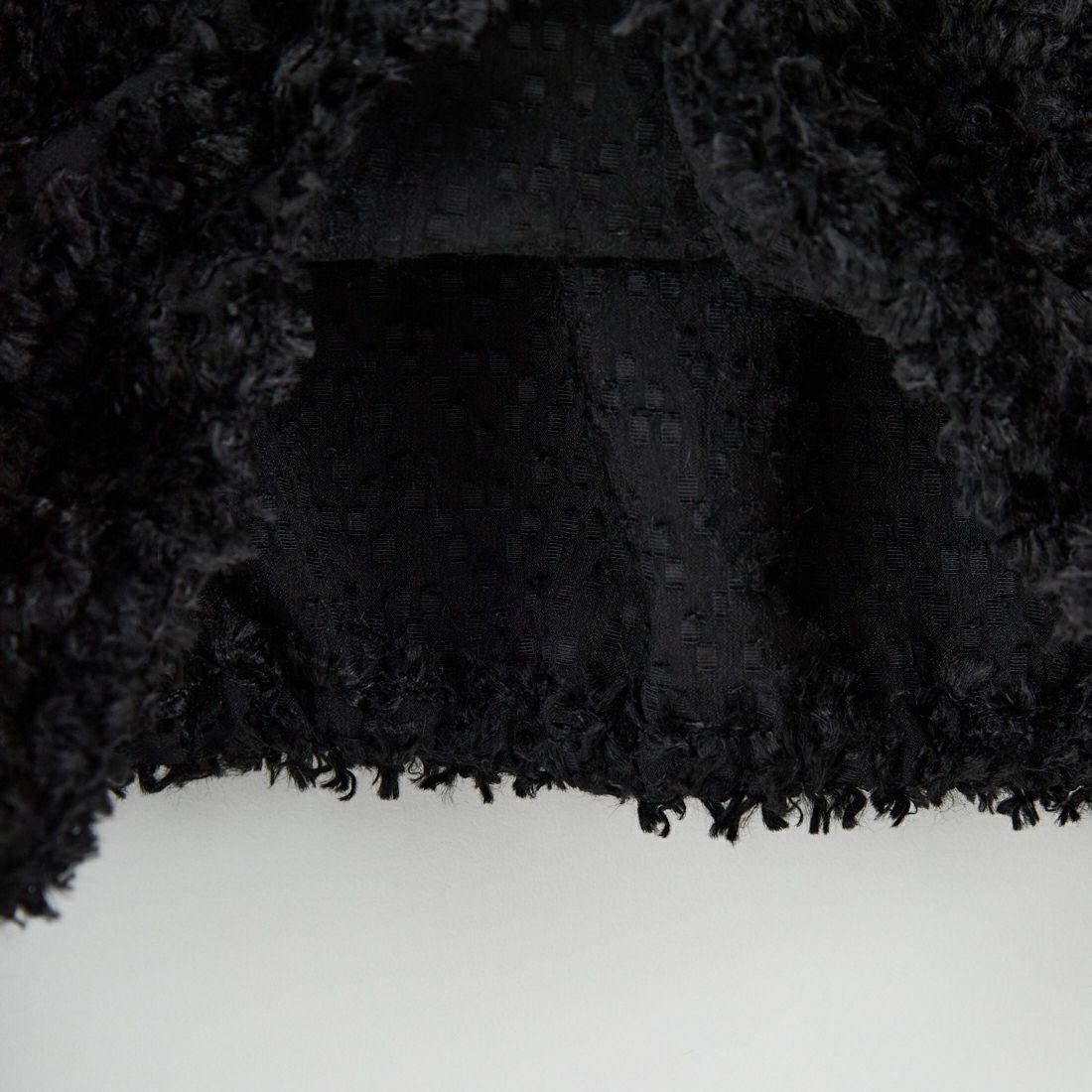 STELLA CIFFON [ステラシフォン] プードルカットジャガードブラウス [ST4-26405] 80 BLACK