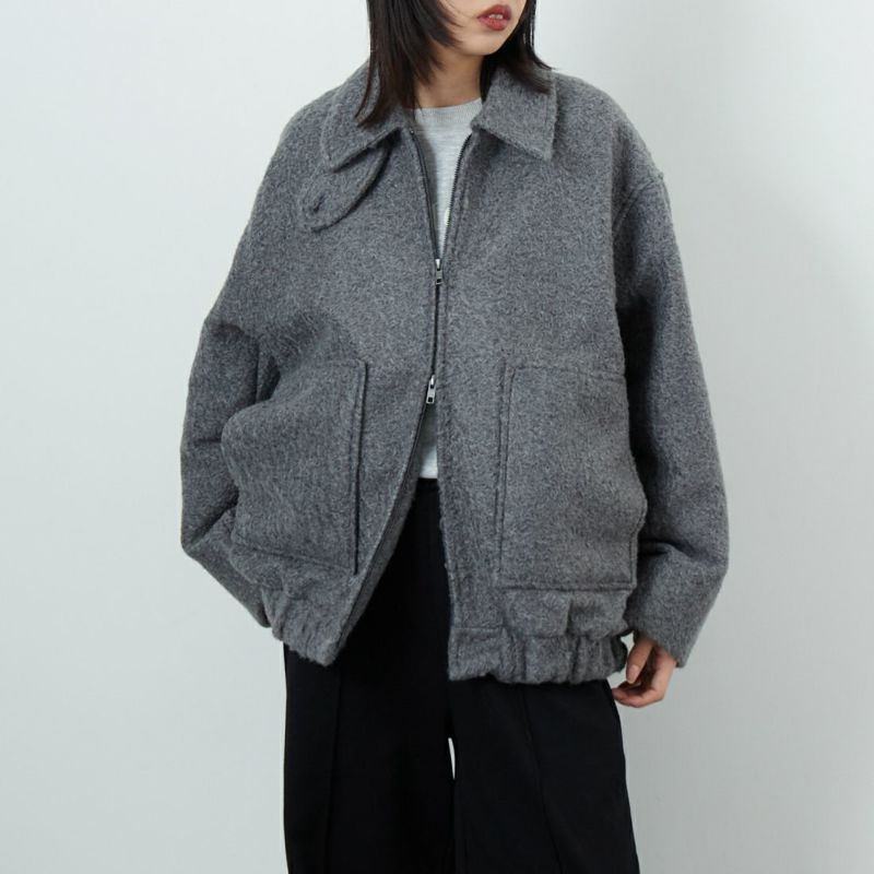 グログランフードブルゾン 撥水 グログランフードブルゾン