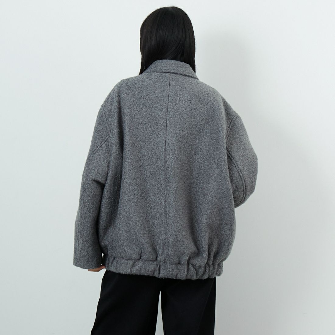 CLOCHE [クロシェ] ブークレブルゾン [55284542] ﾁｬｺｰﾙ &&モデル身長：162cm 着用サイズ：2&&