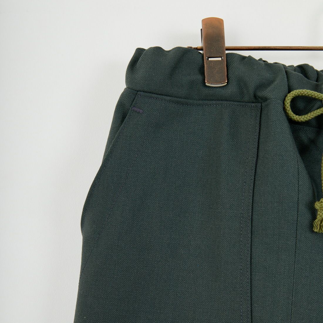 ODDMENT [オッドメント] ウールドレスリメイクパンツ [WOOL-DRESS-RE-PANTS] D.GREY