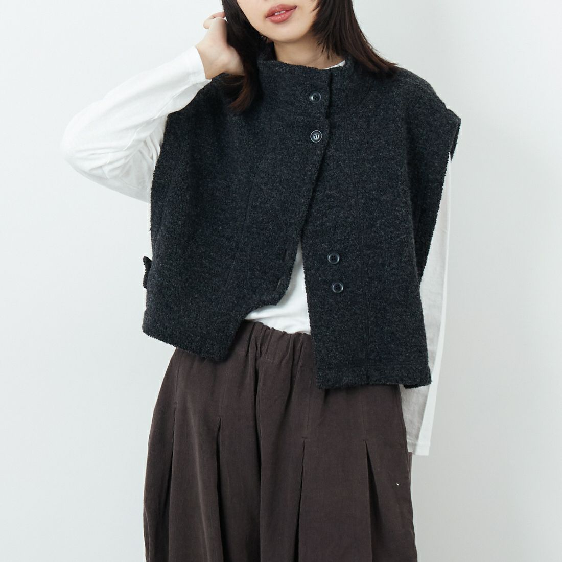 88 CHARCOA&&モデル身長：162cm 着用サイズ：F&&