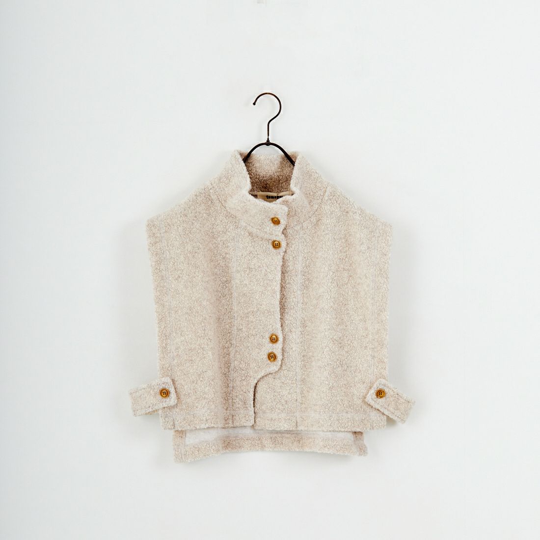 tumugu: [ツムグ] シープパイルベスト [TC25318] 03 OATMEAL