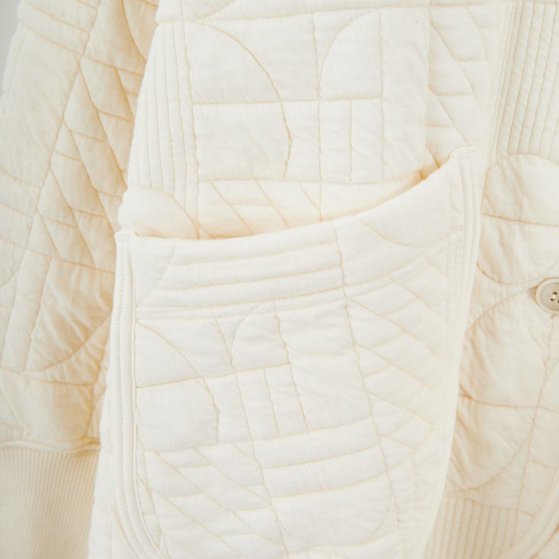 tumugu: [ツムグ] 幾何学キルティングジャケット [TC25404] 06 KINARI