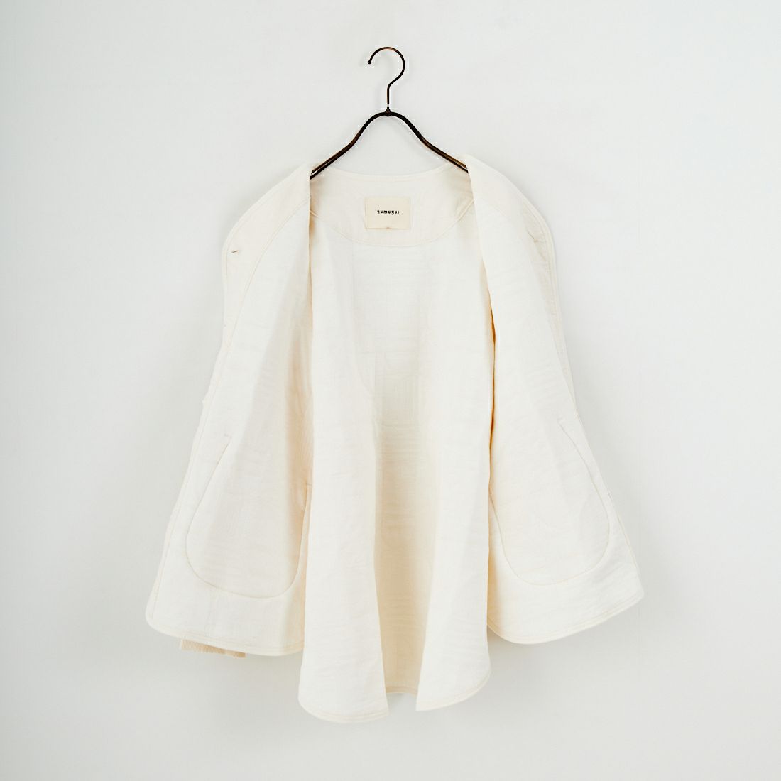 tumugu: [ツムグ] 幾何学キルティングジャケット [TC25404] 06 KINARI