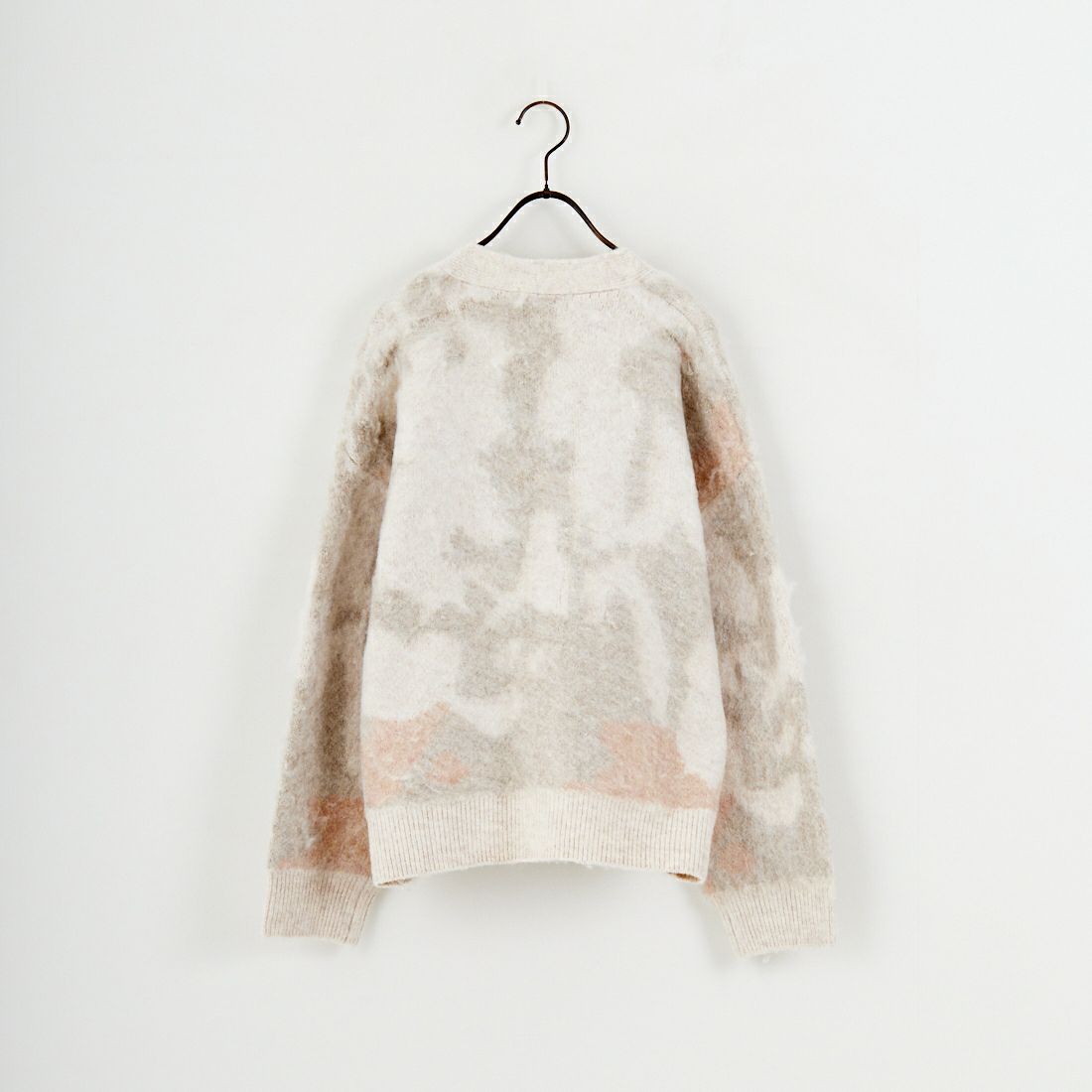 Jf Ready Made [ジェイエフレディメイド] にじみ柄Vネックカーディガン [3109236] 342 ﾋﾟﾝｸ