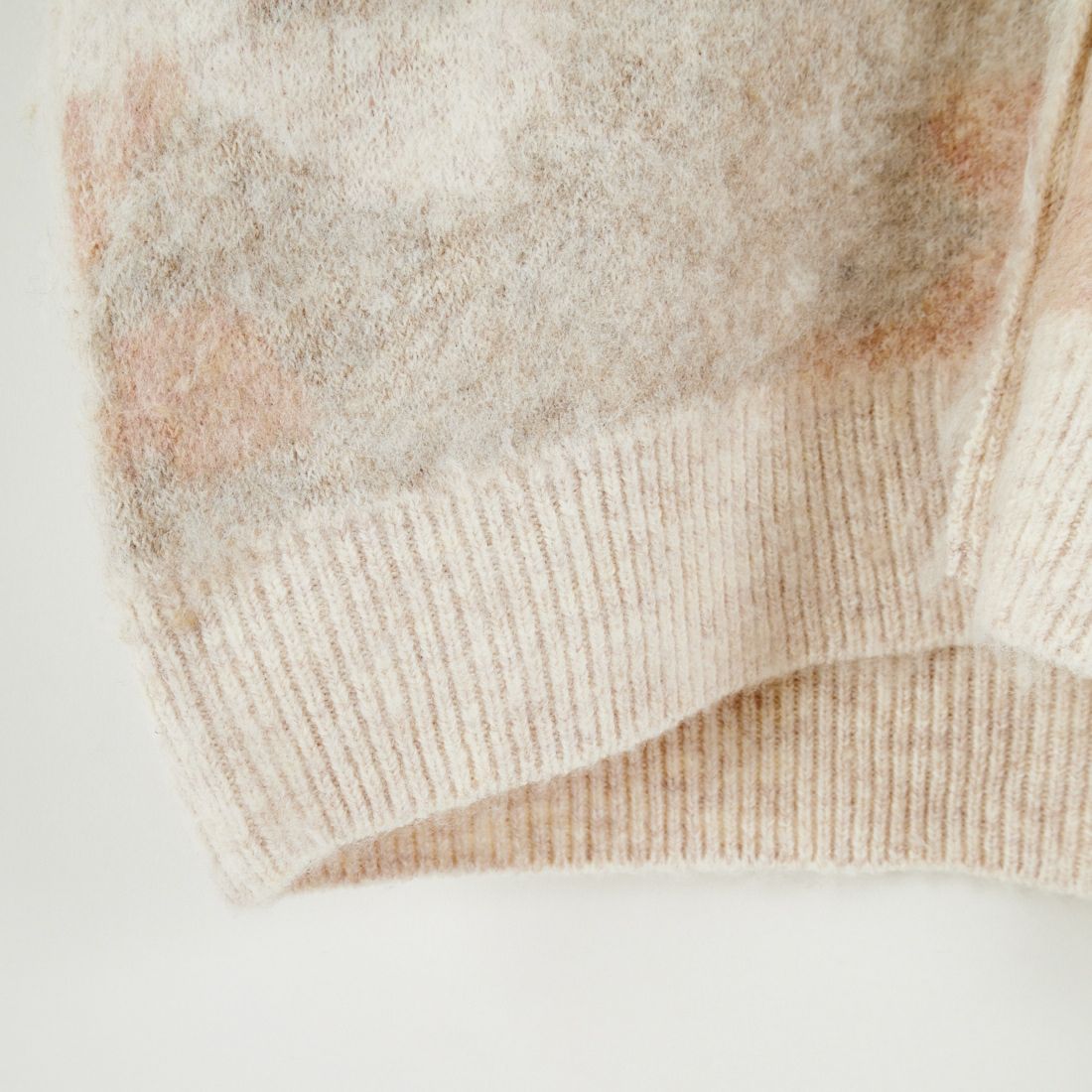 Jf Ready Made [ジェイエフレディメイド] にじみ柄Vネックカーディガン [3109236] 342 ﾋﾟﾝｸ