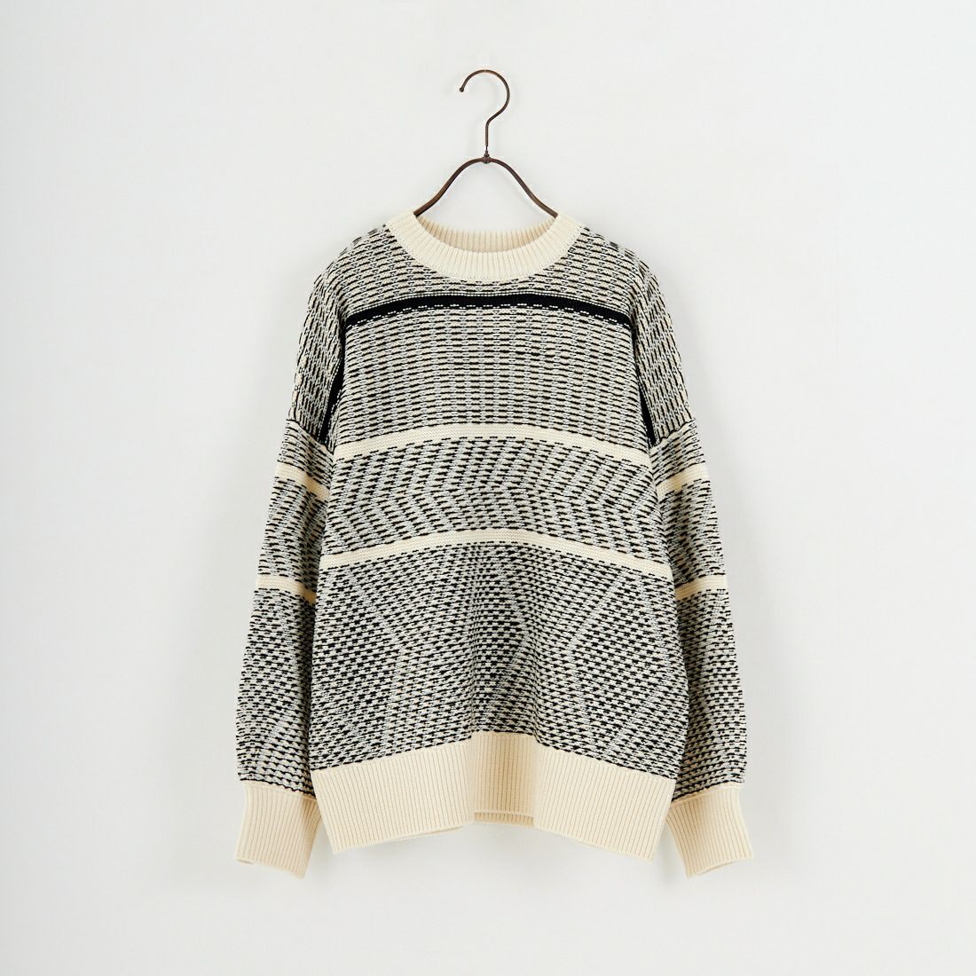 Jf Ready Made [ジェイエフレディメイド] ジャガードニットクルーネックプルオーバー [3109207] 180 ｷﾅﾘ