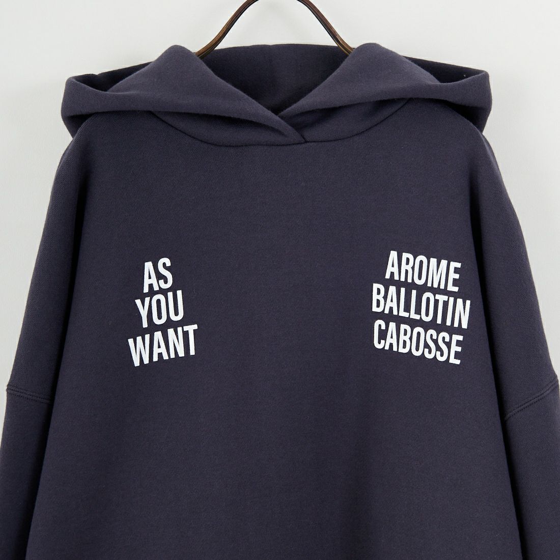 MICA&DEAL [マイカアンドディール] ビックフードプルオーバー [0125409335] CHARCOAL