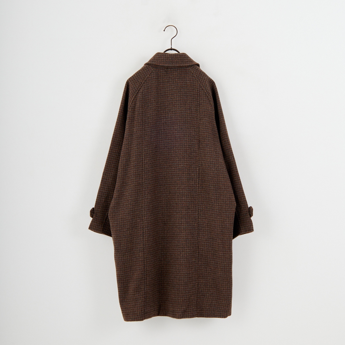 Jeans Factory Clothes [ジーンズファクトリークローズ] ワイドステンカラーミドルコート [831031IN] CHECK