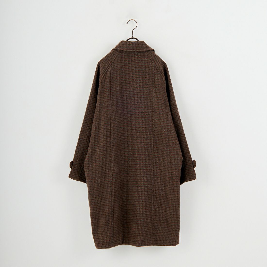 Jeans Factory Clothes [ジーンズファクトリークローズ] ワイドステンカラーミドルコート [831031IN] CHECK