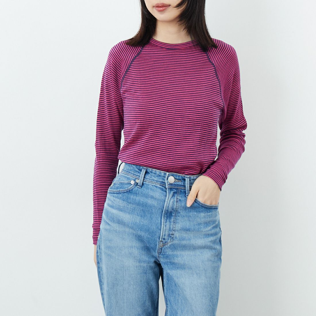 NAVY/PINK&&モデル身長：162cm 着用サイズ：S&&