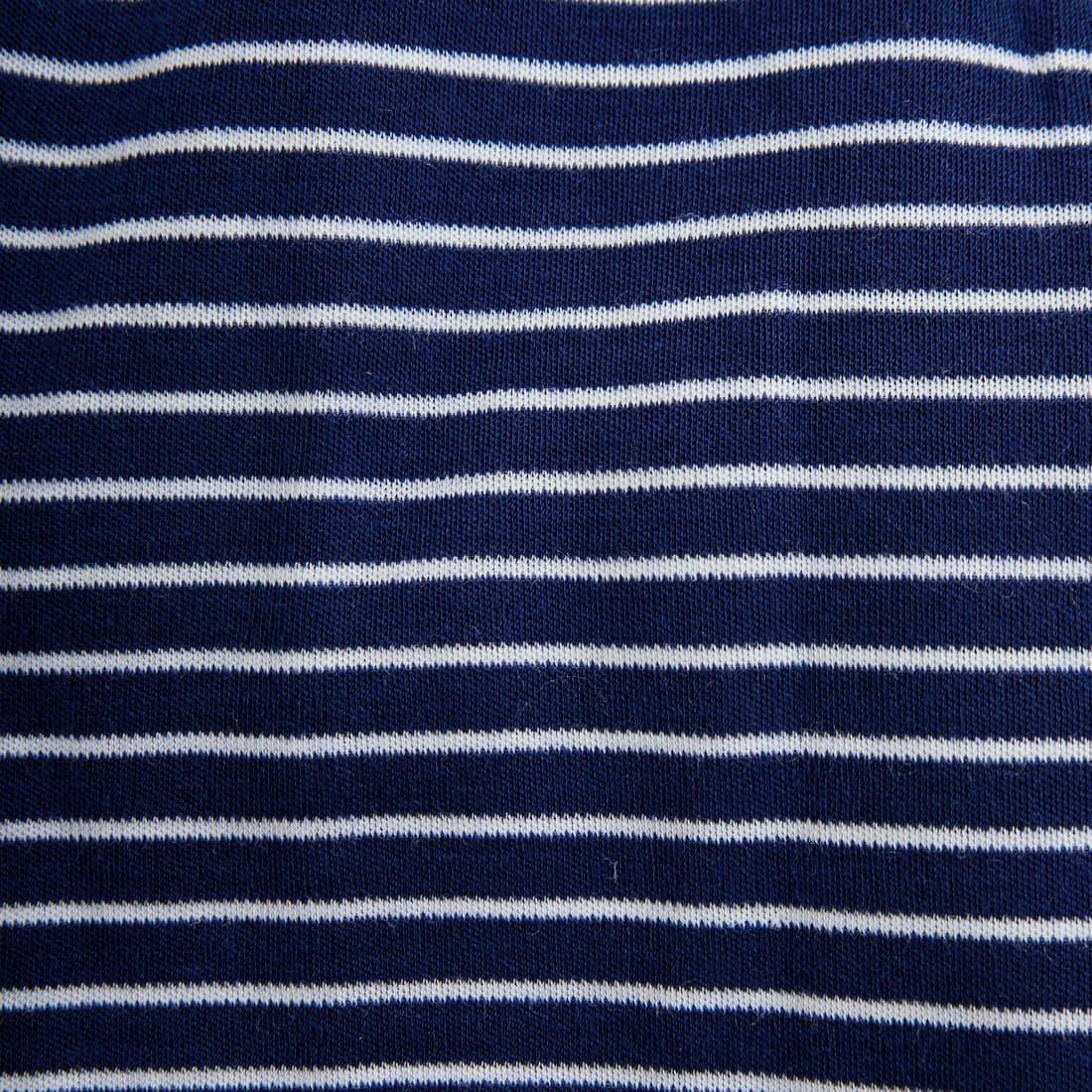 WILDERNESS WEAR [ウィルダネスウェア] ポリプロピレン ロングスリーブボーダーTシャツ [POLYPRO190-LS-CR-ST] NAVY/WHITE