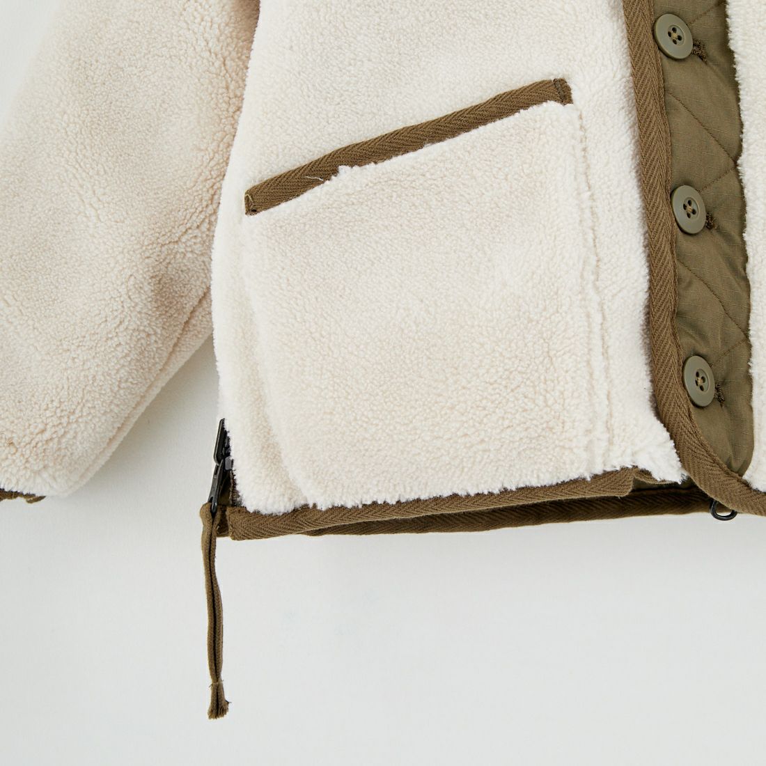 TAION [タイオン] キッズ ミリタリー クルーネックダウンジャケット [TAION-KR104BML-1] D.OLIVE/CR