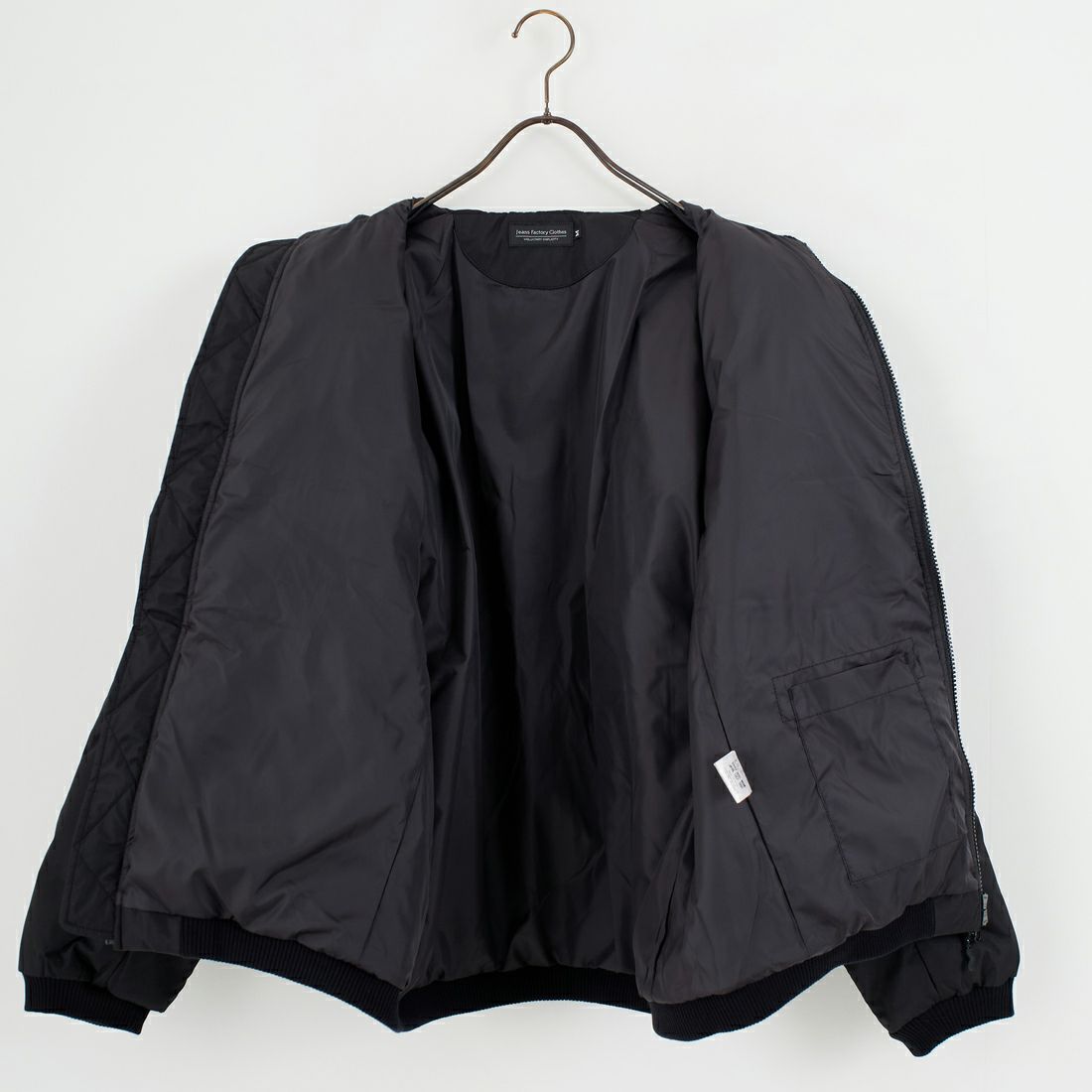 Jeans Factory Clothes [ジーンズファクトリークローズ] シームレス中綿ブルゾン [EPC-57408] 3 BLACK