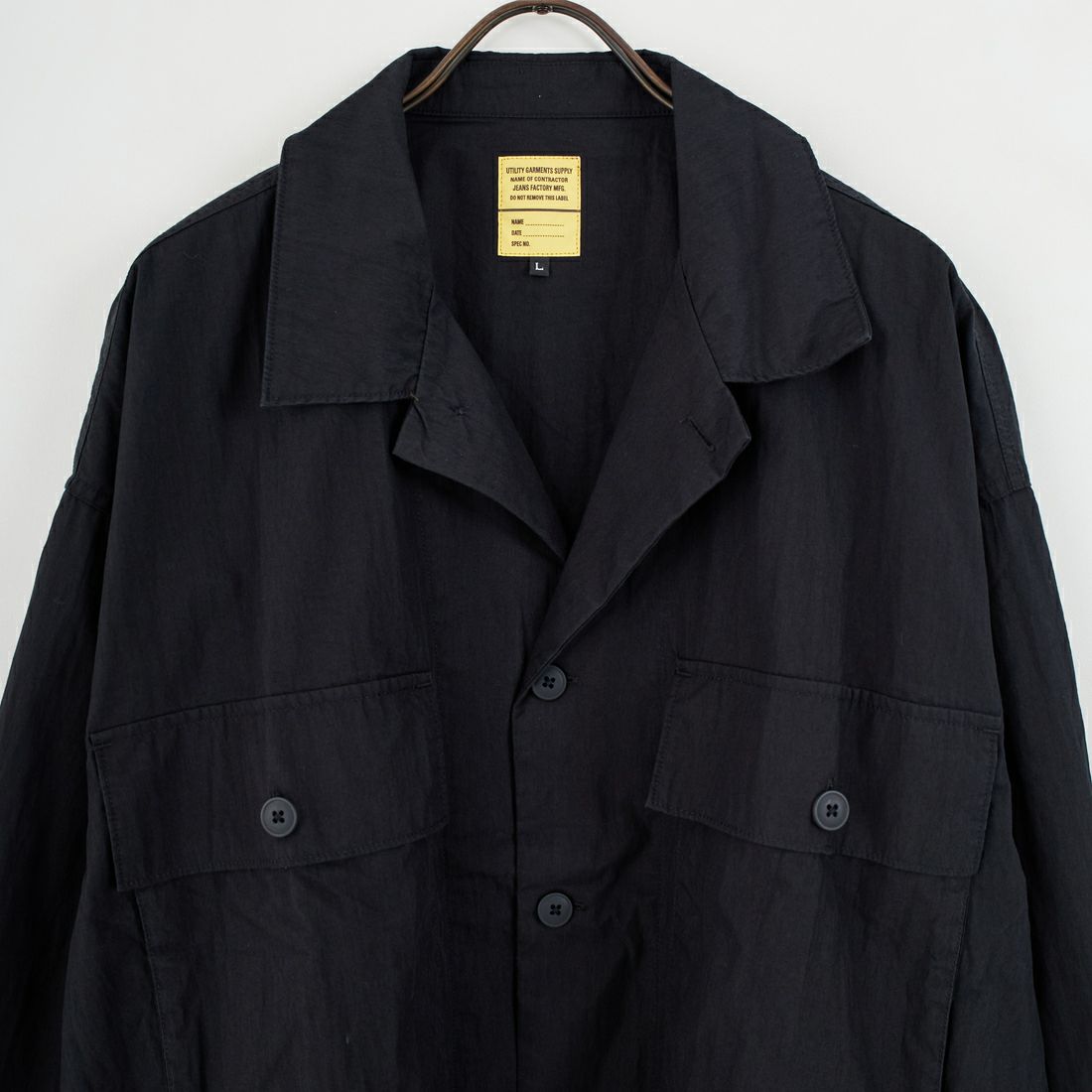 Jeans Factory Clothes [ジーンズファクトリークローズ] M-43 ユーティリティシャツ [JFC-253-059] BLACK