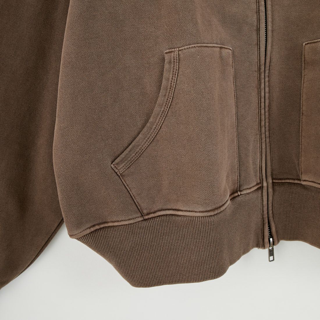 Jeans Factory Clothes [ジーンズファクトリークローズ] ピグメントジップスウェットカーディガン [2523-450IN] FADE BROWN