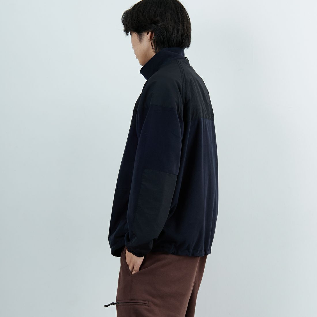 Jeans Factory Clothes [ジーンズファクトリークローズ] ポーラテック ECWCSフリースジャケット [JFC-254-041] 80 ﾌﾞﾗｯｸ &&モデル身長：179cm 着用サイズ：L&&