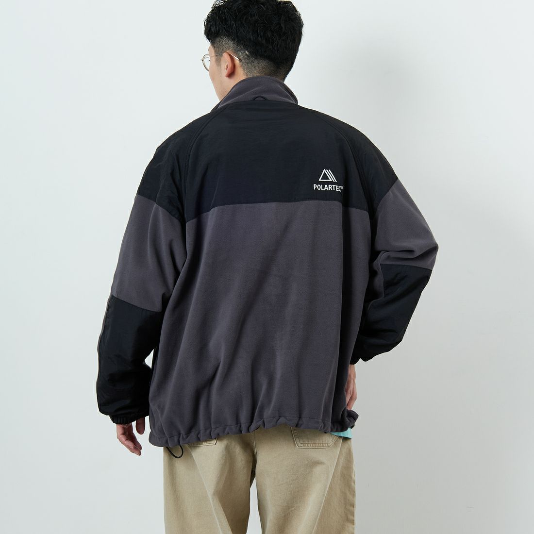 Jeans Factory Clothes [ジーンズファクトリークローズ] ポーラテック ECWCSフリースジャケット [JFC-254-041] 89 ﾁｬｺｰﾙ &&モデル身長：168cm 着用サイズ：L&&