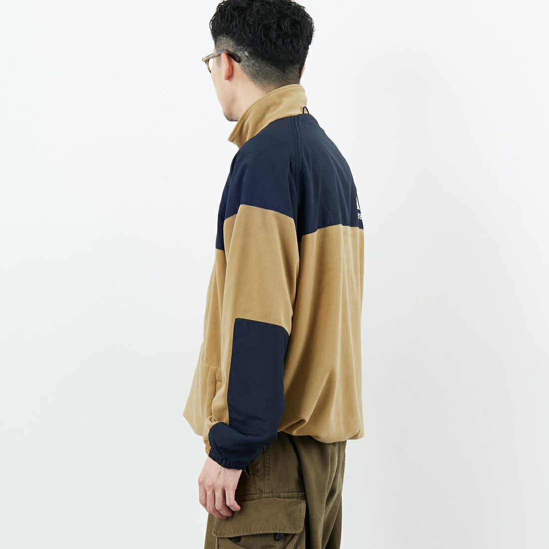 Jeans Factory Clothes [ジーンズファクトリークローズ] ポーラテック ECWCSフリースジャケット [JFC-254-041] 74 ﾍﾞｰｼﾞｭ &&モデル身長：168cm 着用サイズ：M&&