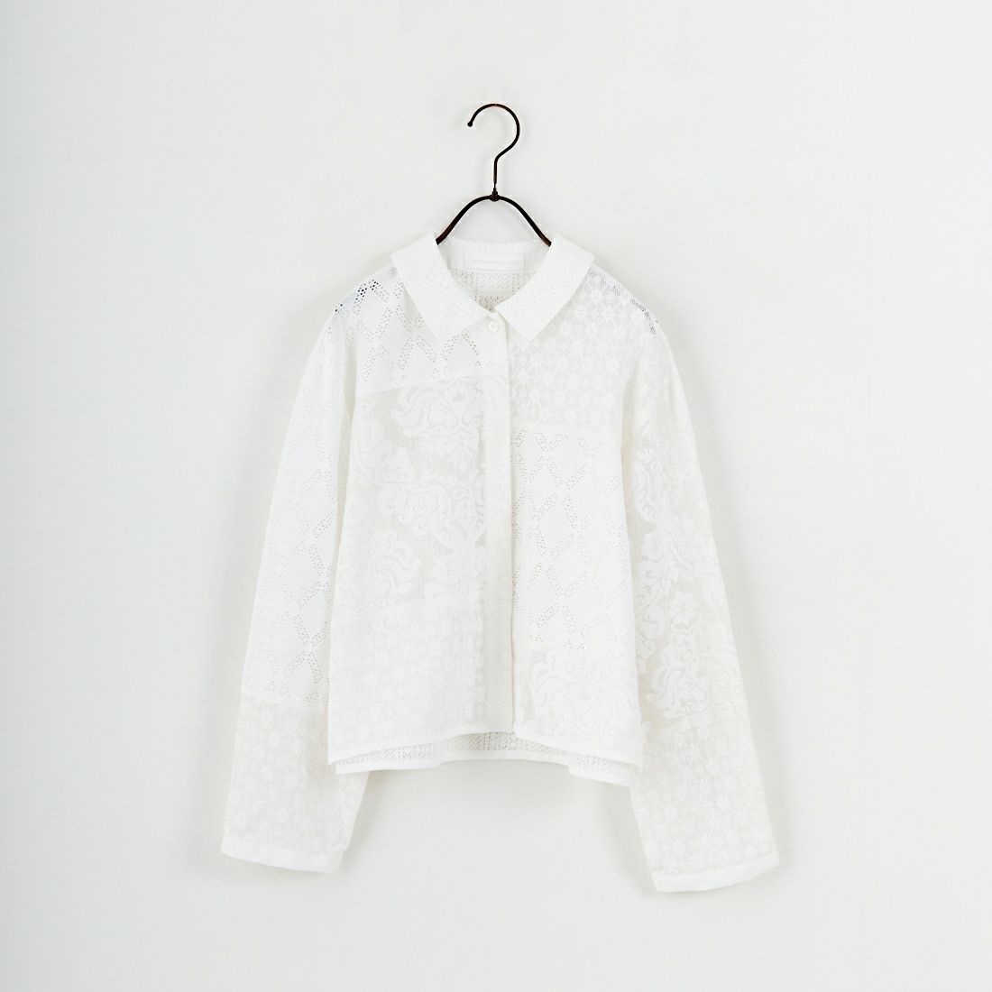 Jeans Factory Clothes [ジーンズファクトリークローズ] パッチワークショートシャツ [153317] 01 ｵﾌﾎﾜｲﾄ