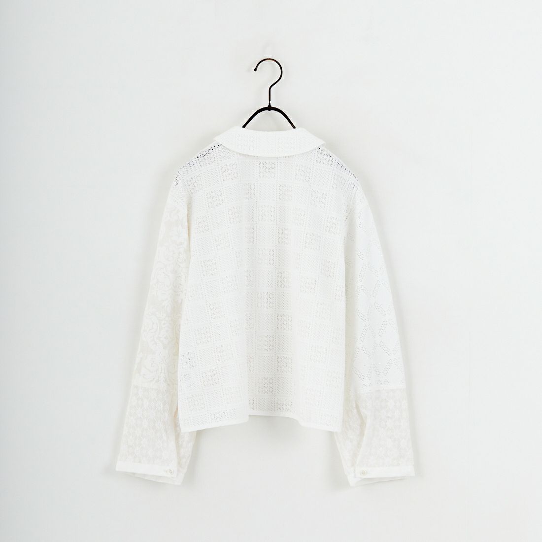 Jeans Factory Clothes [ジーンズファクトリークローズ] パッチワークショートシャツ [153317] 01 ｵﾌﾎﾜｲﾄ