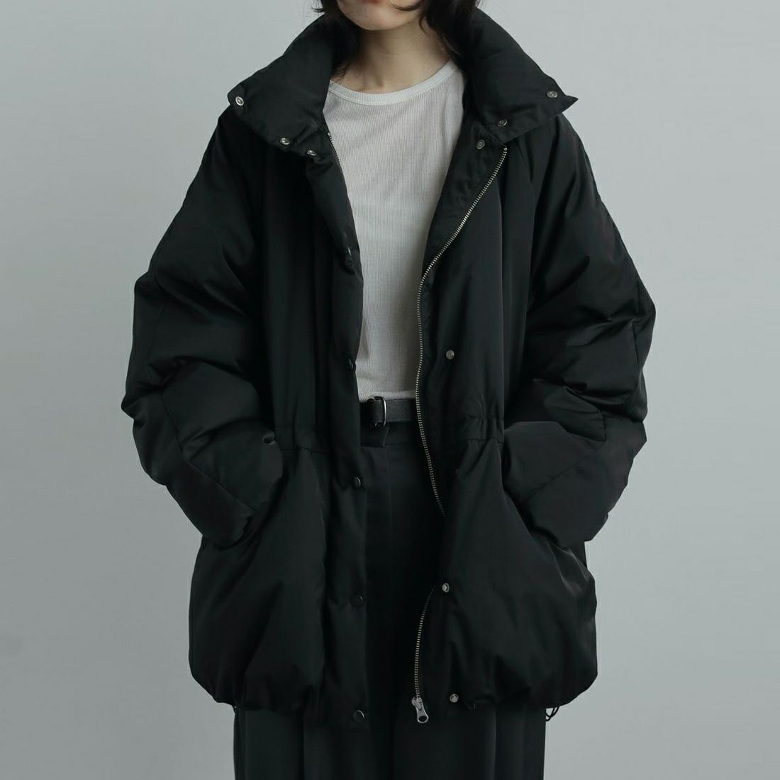 anuke [アンヌーク] スタンドカラーダウンコート [62520004] BLK