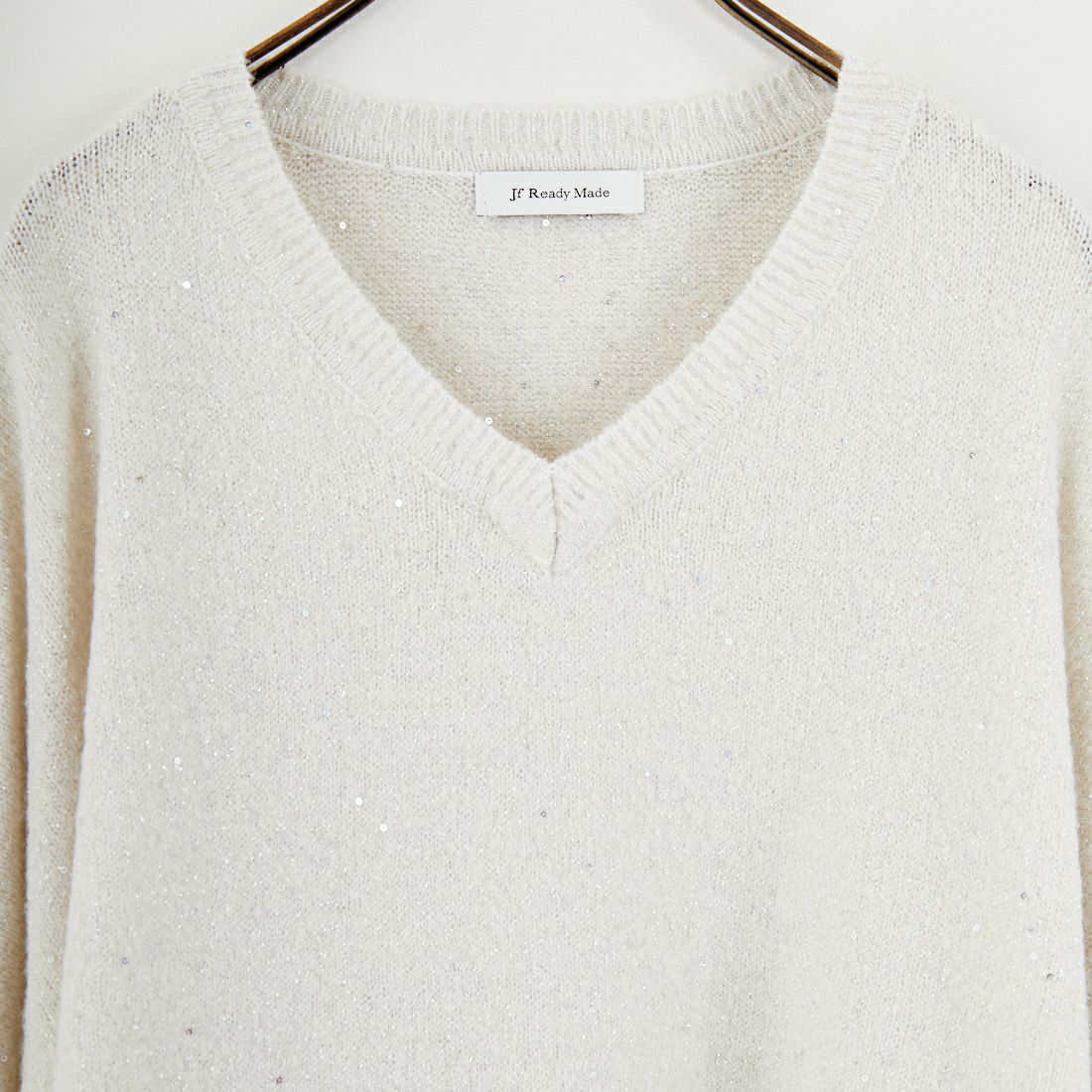 Jf Ready Made [ジェイエフレディメイド] スパンコールドルマンニットプルオーバー [3225426] ｱｲﾎﾞﾘｰ