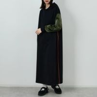 ﾌﾞﾗｯｸ/ｶｰｷ&&モデル身長：162cm 着用サイズ：F&&