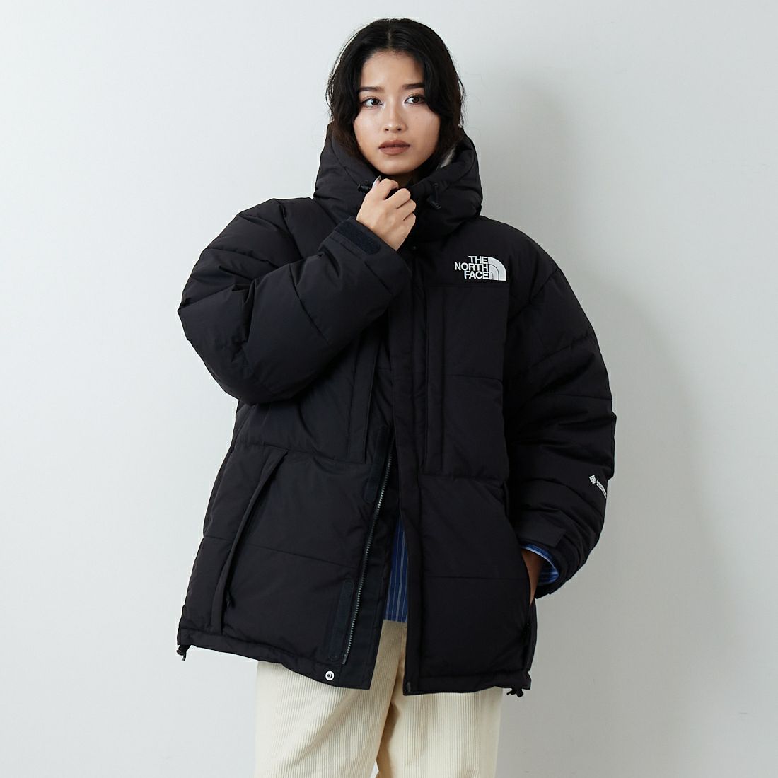 THE NORTH FACE [ザ ノースフェイス] バルトロジャケット [ND92553] K &&モデル身長：162cm 着用サイズ：S&&