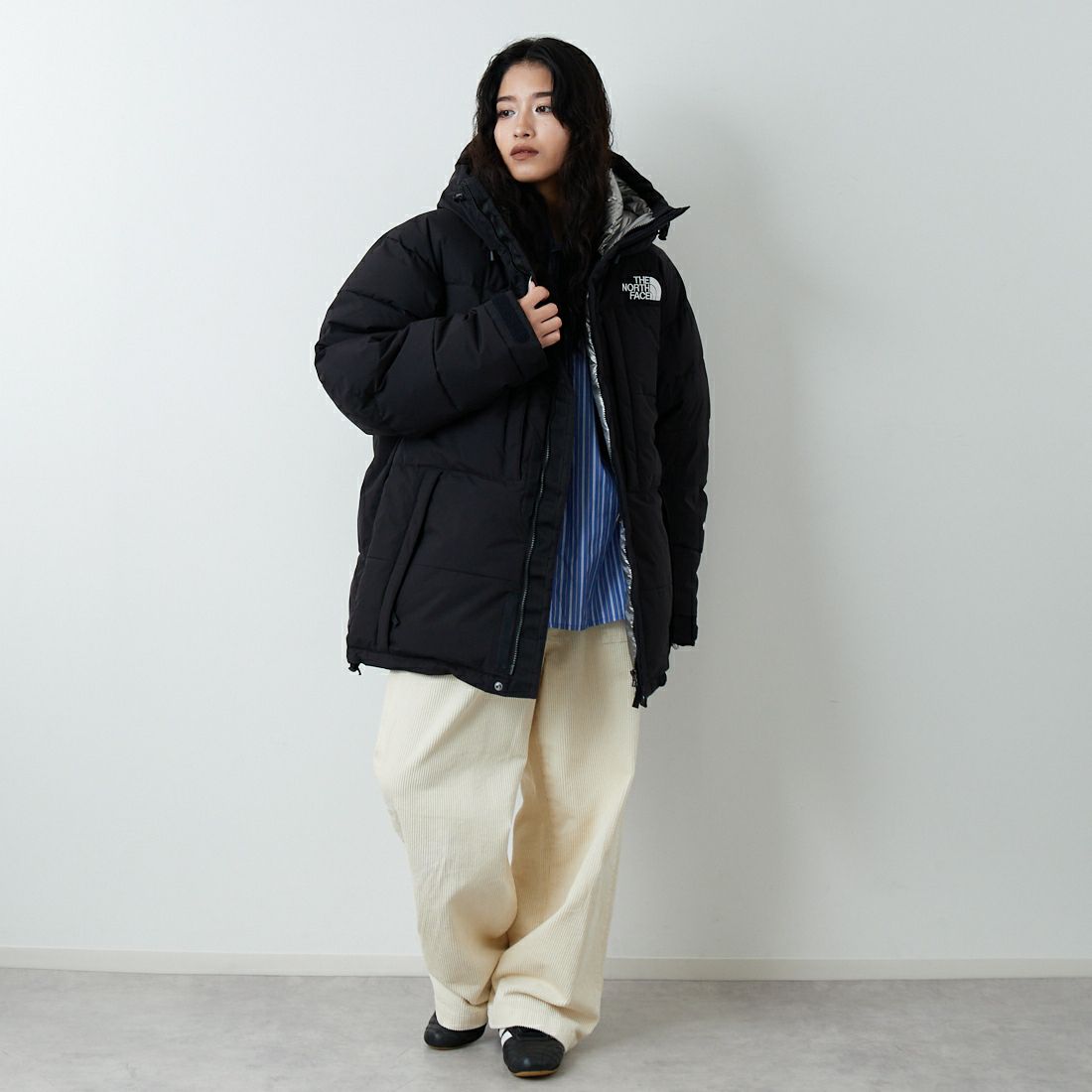 THE NORTH FACE [ザ ノースフェイス] バルトロジャケット [ND92553] K &&モデル身長：162cm 着用サイズ：S&&