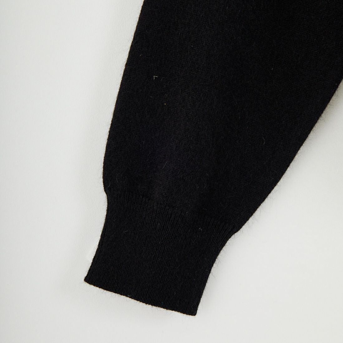 mizuiro ind [ミズイロインド] ハイゲージ襟付きプルオーバー [4-220099] 99A BLK/OW