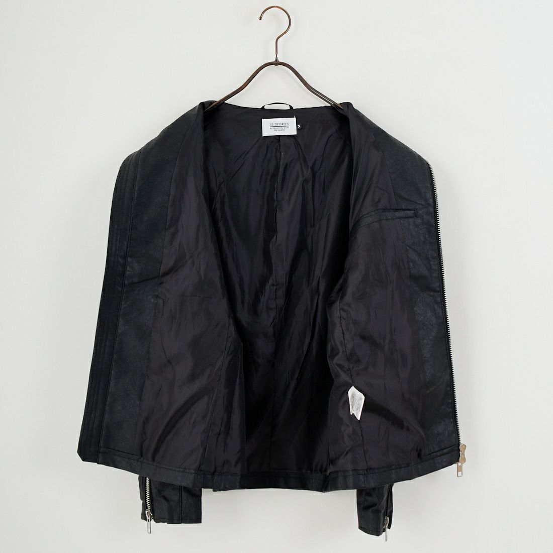 33Degrees [サーティスリーディグリーズ] フェイクレザー シングル