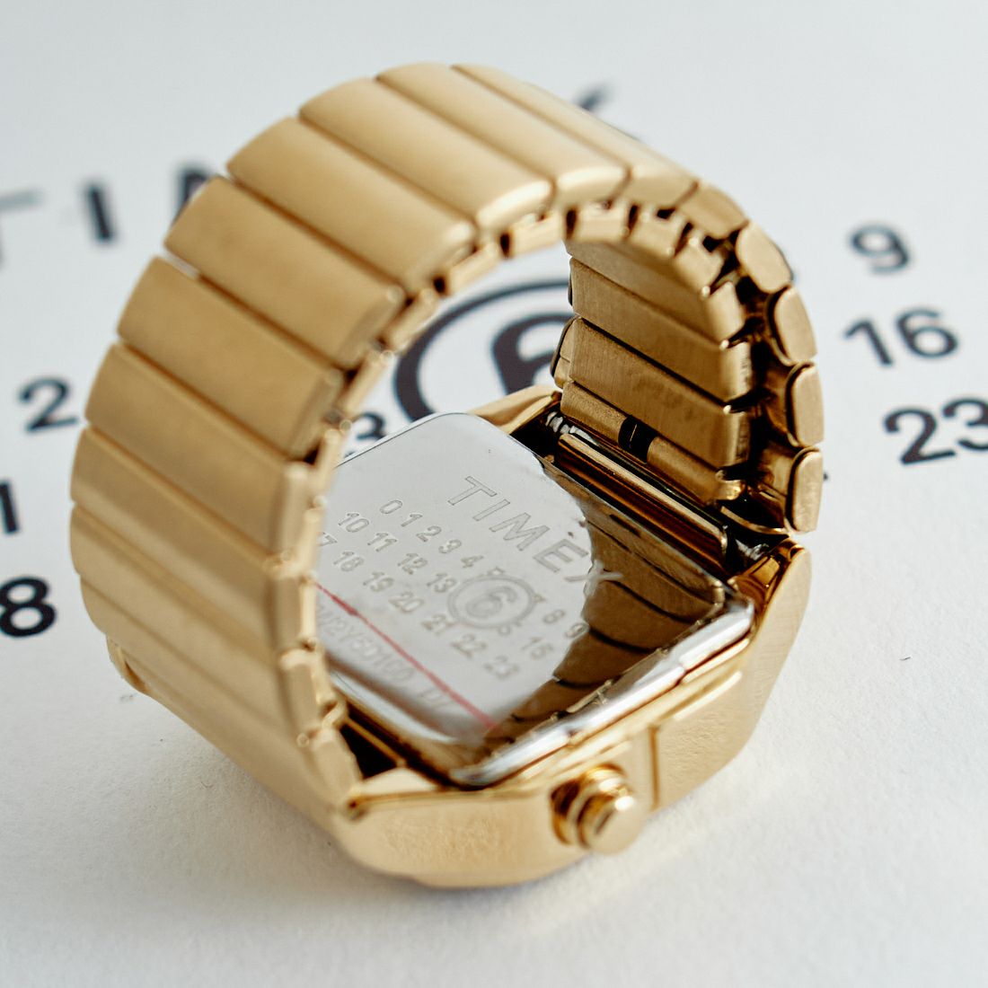MM6 Maison Margiela [エムエムシックス メゾン マルジェラ] MM6×TIMEX T80リングウォッチ(M/Lサイズ) [S33YW0004] 962 GOLD