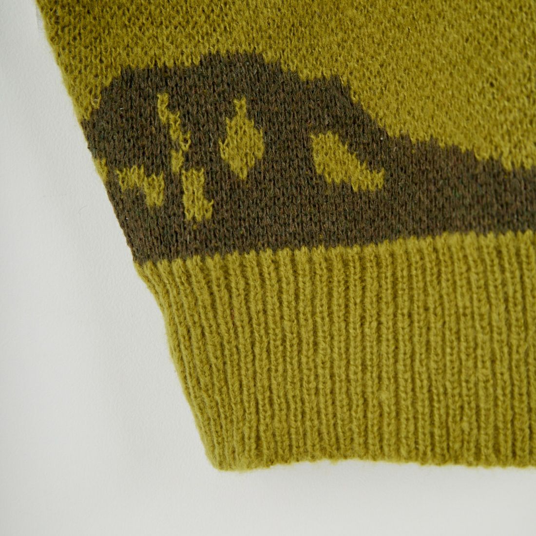 33Degrees [サーティスリーディグリーズ] ヴィンテージライクジャガードニット [TH-3991] B MUS