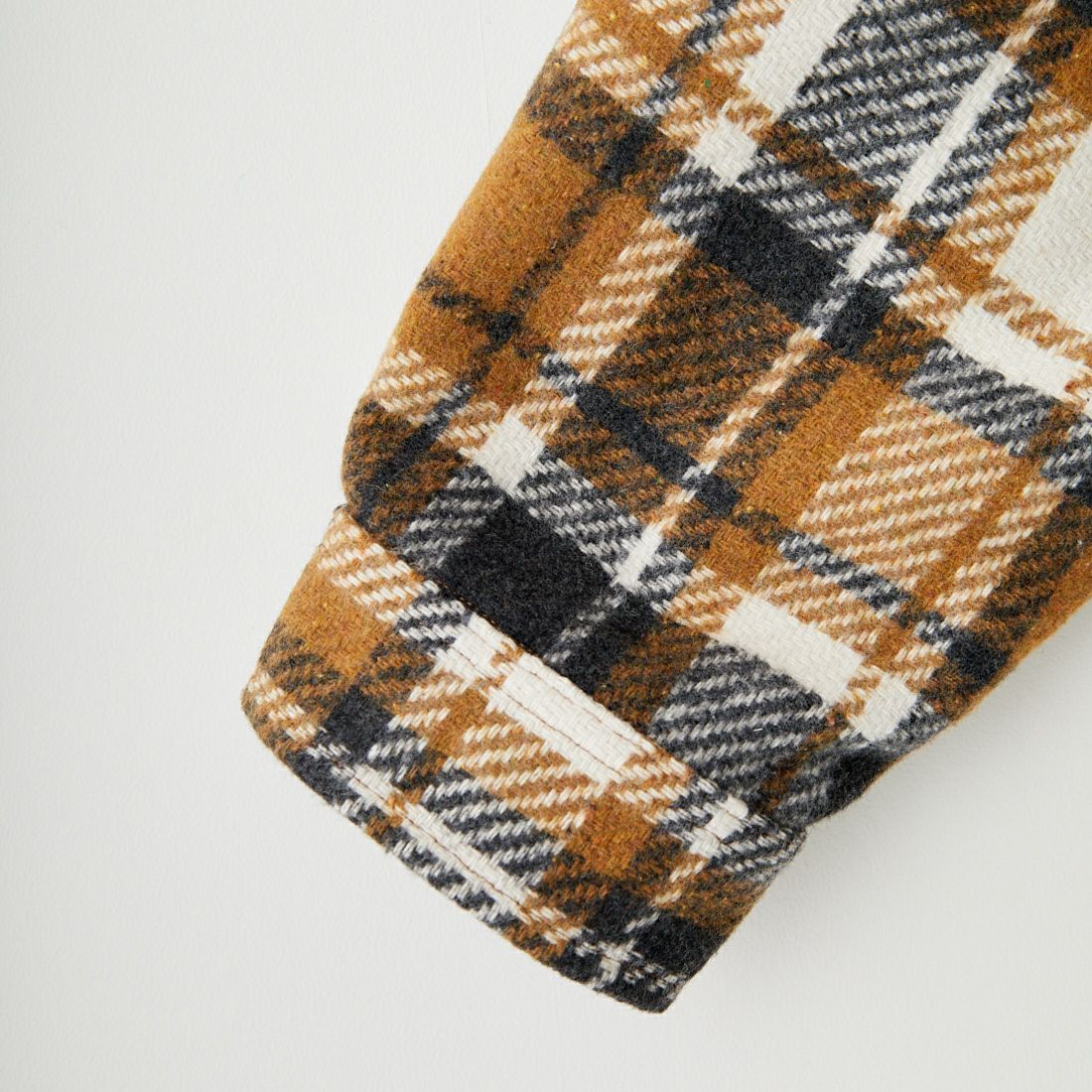 33Degrees [サーティスリーディグリーズ] メルトンチェックCPOジャケット [531024IN] BEIGE