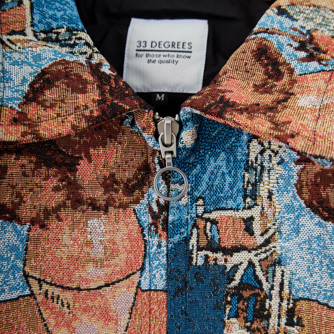 33Degrees [サーティスリーディグリーズ] ゴブランジップブルゾン [TH-3947] C ｺﾞｯﾎ