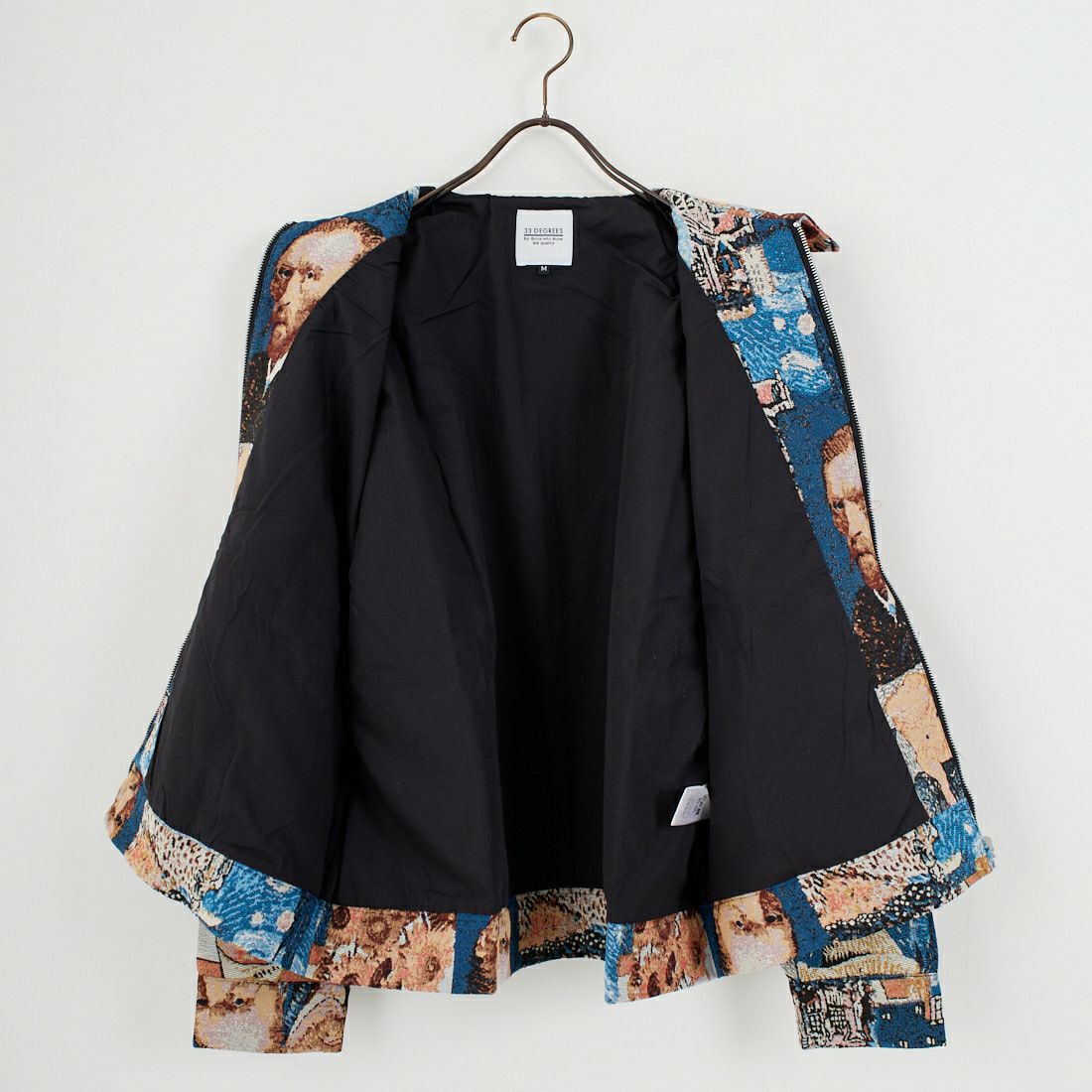 33Degrees [サーティスリーディグリーズ] ゴブランジップブルゾン [TH-3947] C ｺﾞｯﾎ