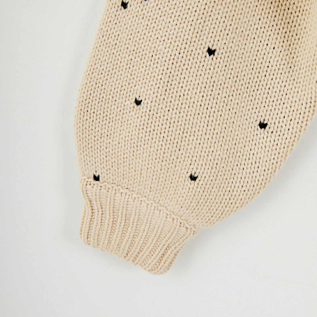 WILLFULLY [ウィルフリー] ハートドットジャガード リバーシブル