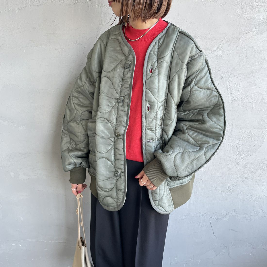 ODDMENT [オッドメント] キルティング MA-1ジャケット [QUILTING-MA-1