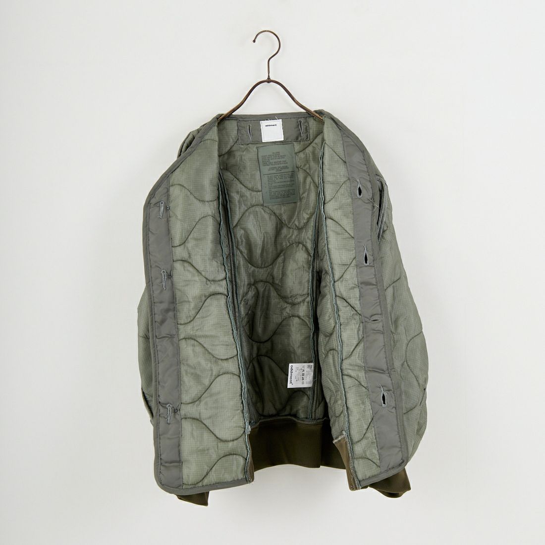 ODDMENT [オッドメント] キルティング MA-1ジャケット [QUILTING-MA-1] GREY