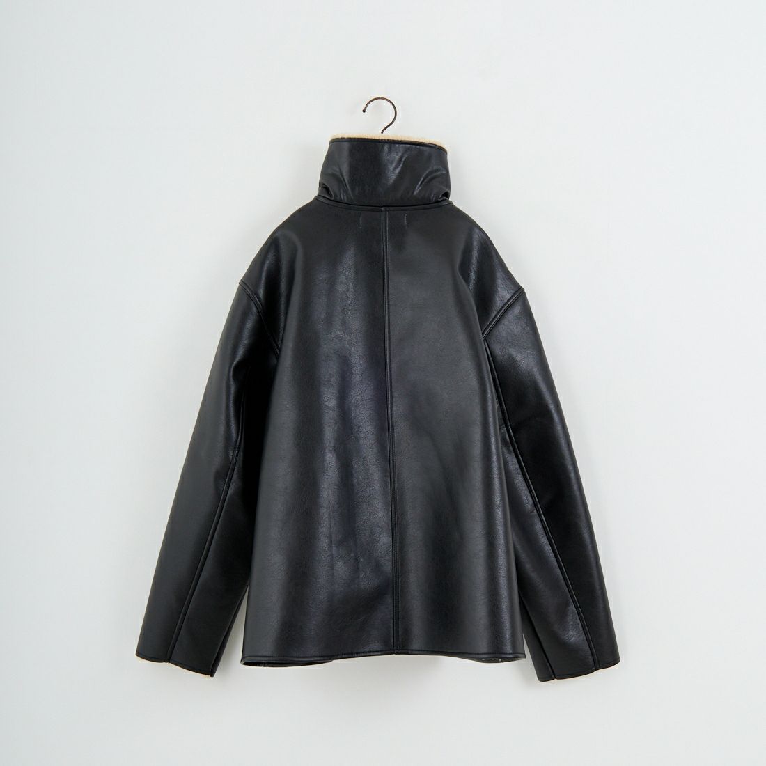 anuke [アンヌーク] ボア フライトジャケット [62520203] BLK