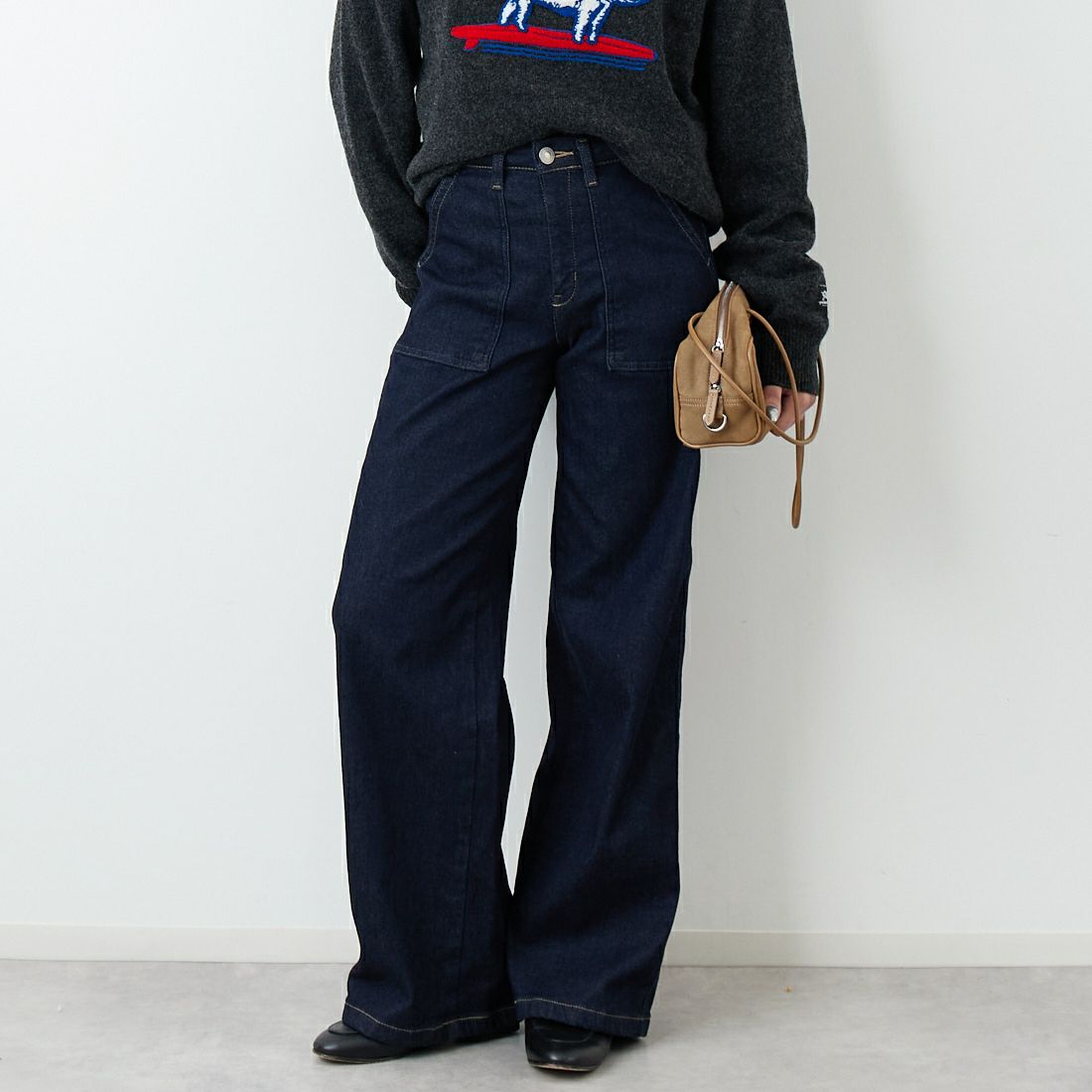 2500 O.W&&モデル身長：162cm 着用サイズ：XS&&