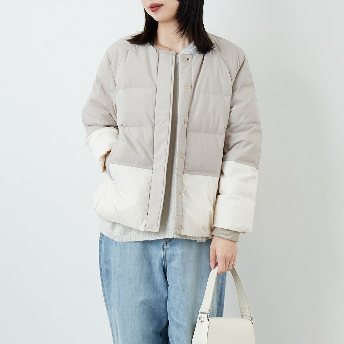 ﾓｶ/ｸﾞﾚｰｼﾞｭ&&モデル身長：162cm 着用サイズ：F&&