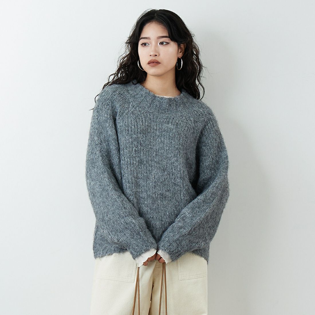 ﾄｯﾌﾟｸﾞﾚｰ&&モデル身長：162cm 着用サイズ：F&&