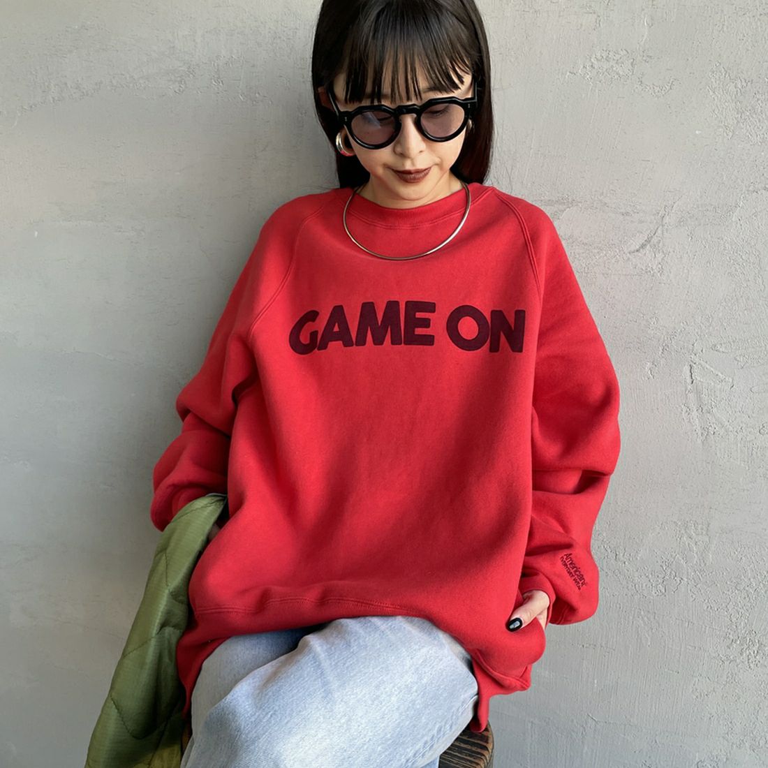 ﾚｯﾄﾞ&&モデル身長：150cm 着用サイズ：ONE SIZE&&