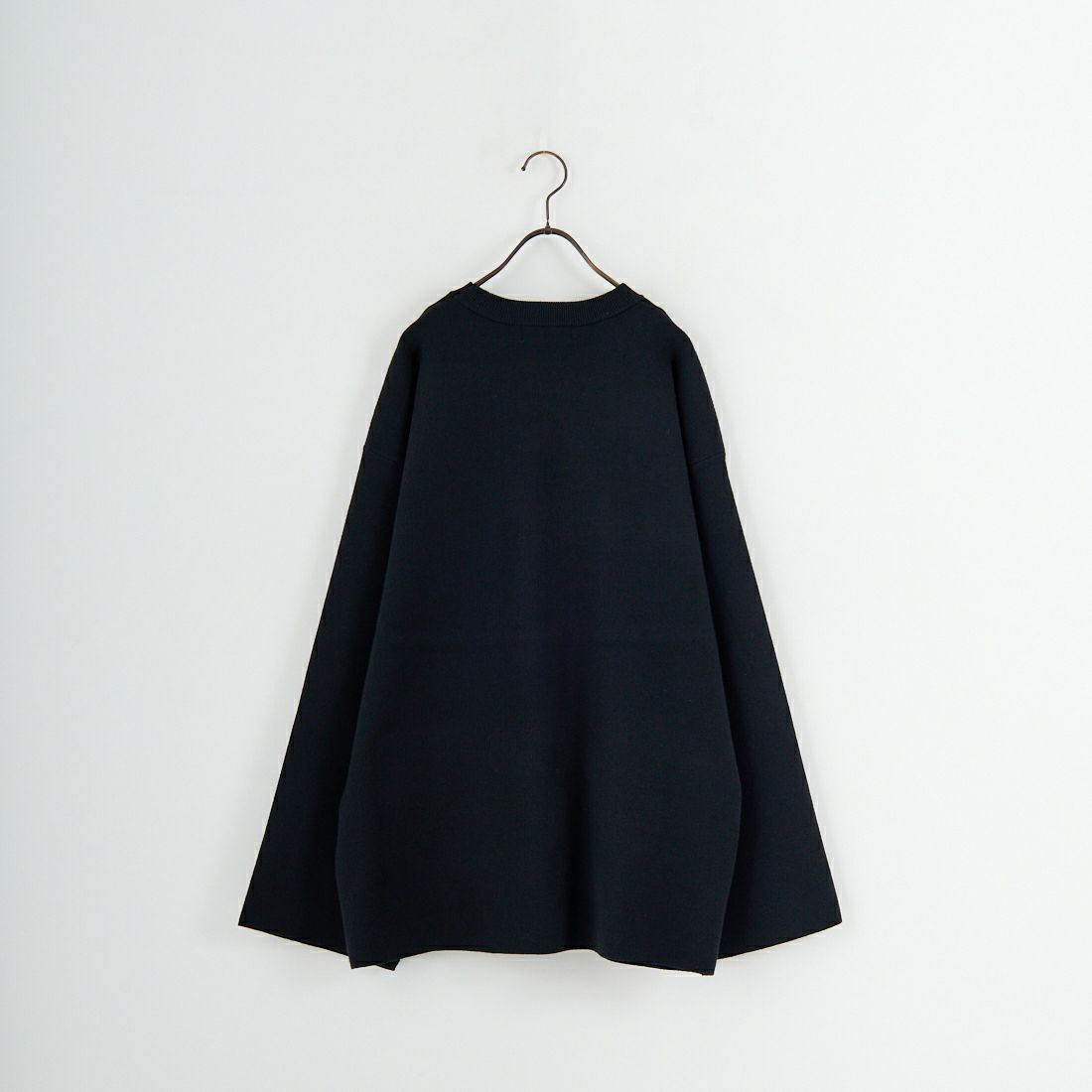 RIM.ARK [リムアーク] ミドルレングス ボックスニットプルオーバー [460JSL70-2211] BLK