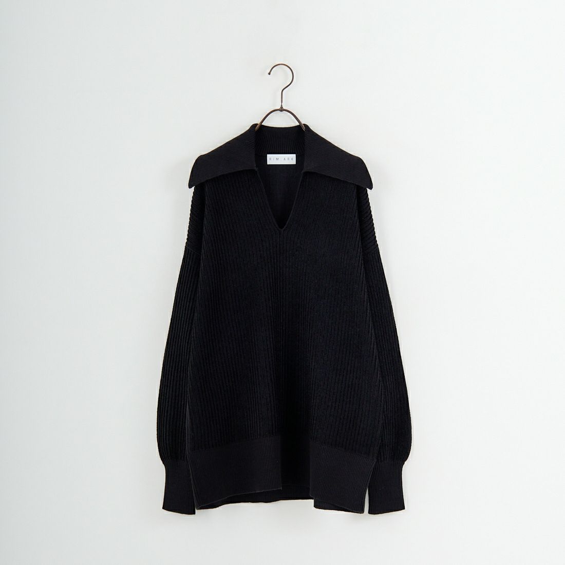 RIM.ARK [リムアーク] ベーシックカラーリブプルオーバー [460JSL70-2271] BLK
