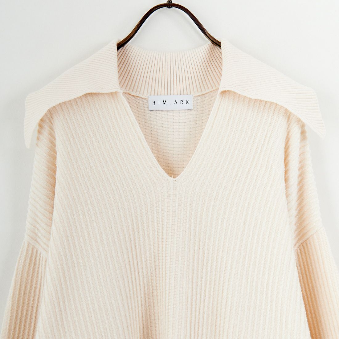 RIM.ARK [リムアーク] ベーシックカラーリブプルオーバー [460JSL70-2271] IVOY