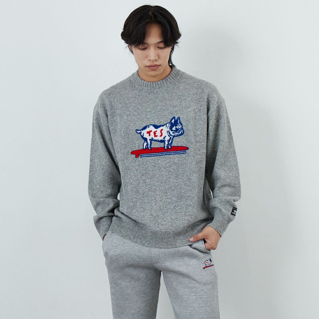 03 MIX GRY&&モデル身長：179cm 着用サイズ：M&&